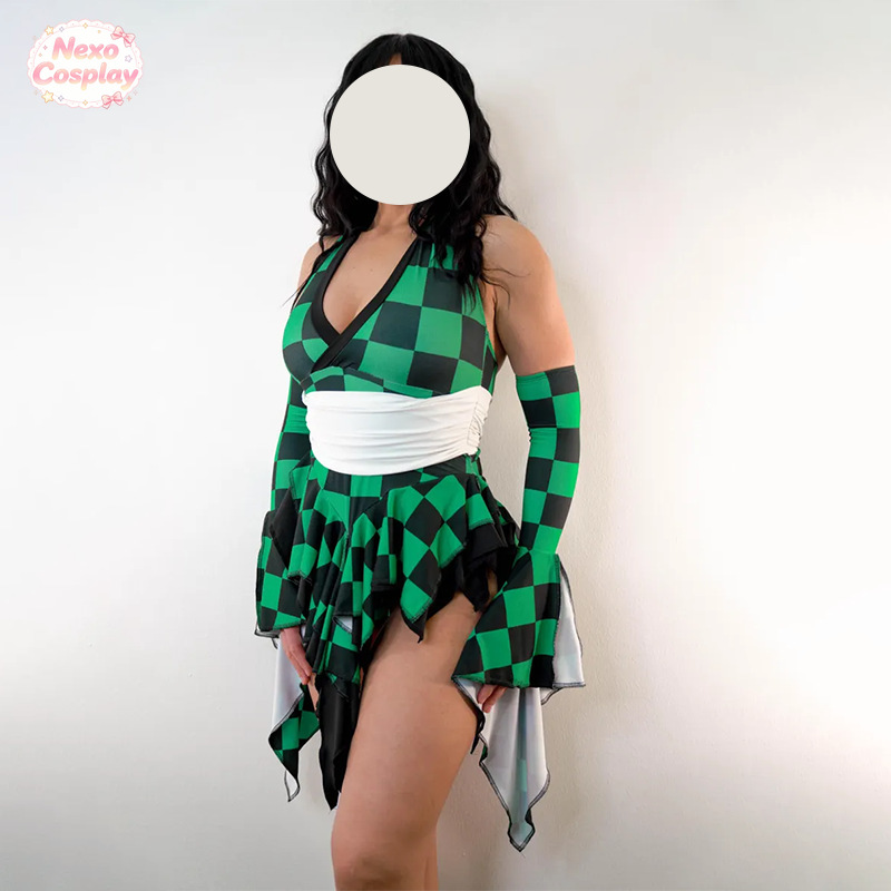 Anime Cosplay Jumpsuit - Traje de baño de Tanjiro Kamado