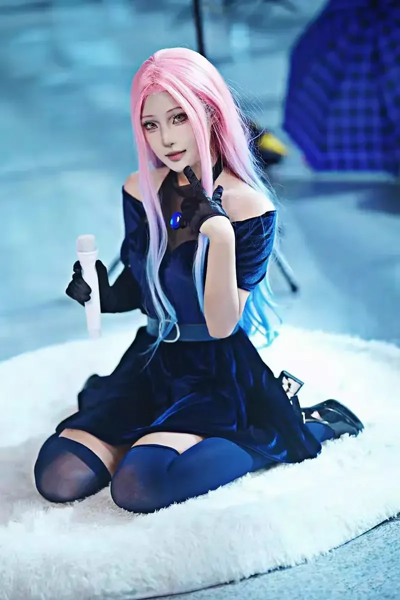 Anime Cosplay Blue Hair - Disfraz de Cosplay Mizi 2026, Disfraz