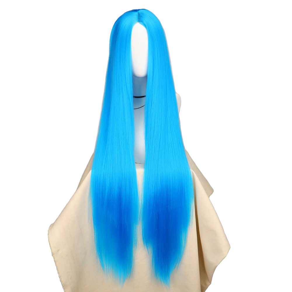 Anime Cosplay Blue Hair - QQXCAIW Cosplay pelucas de pelo sintético