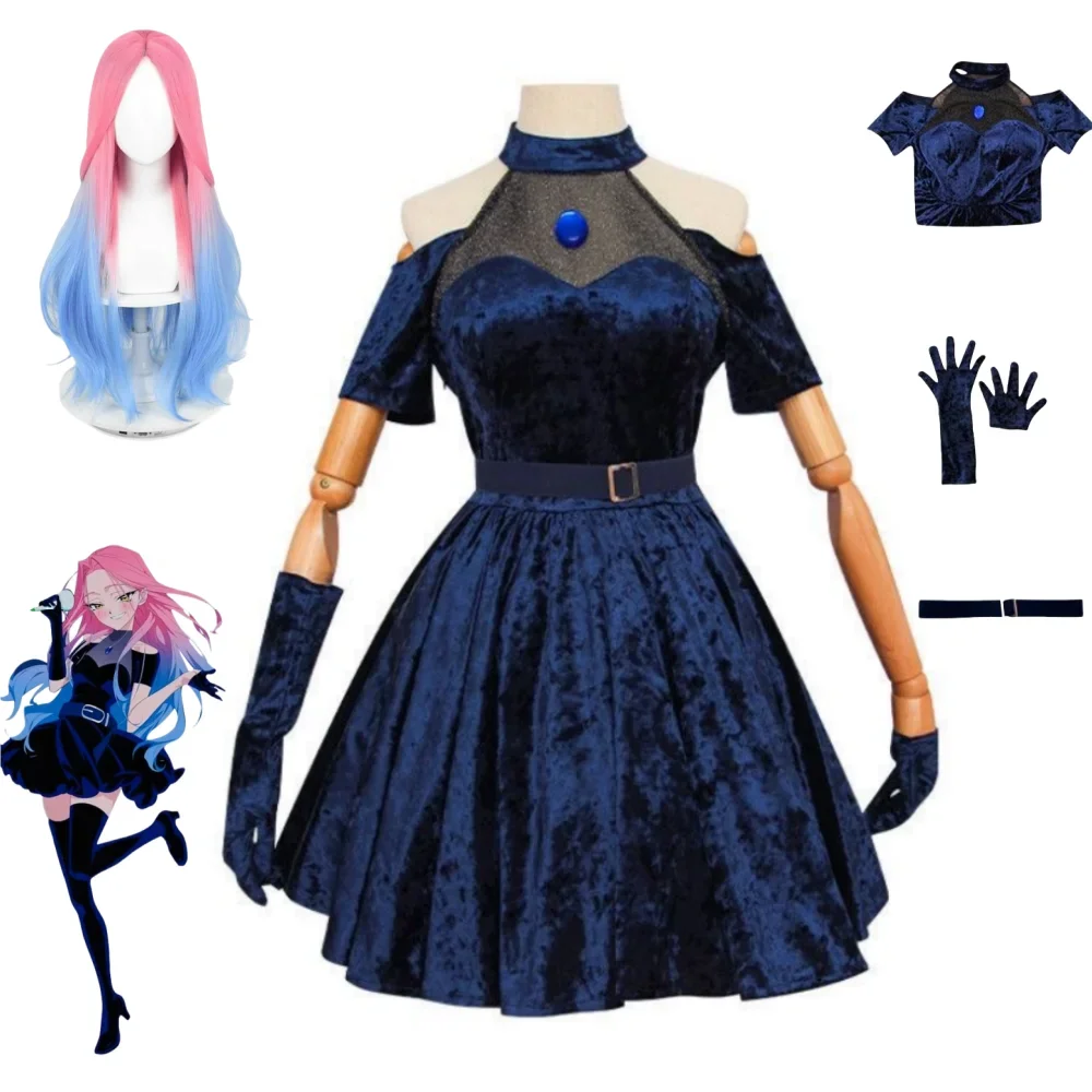 Disfraz de Cosplay Mizi 2026,  - Anime Cosplay Blue Hair reseña y precio
