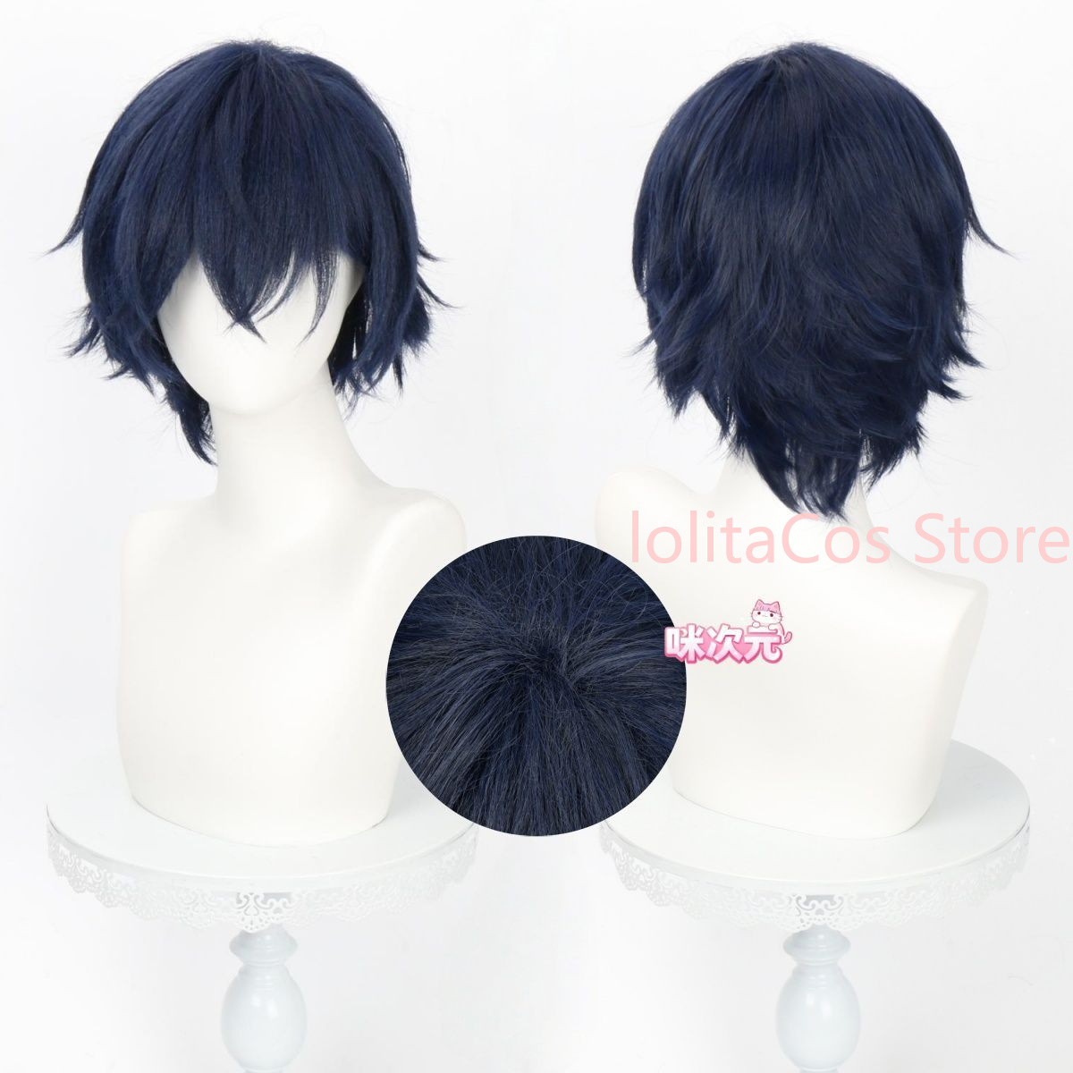 Peluca de Cosplay de Valeriy d - Anime Cosplay Blue Hair reseña y precio